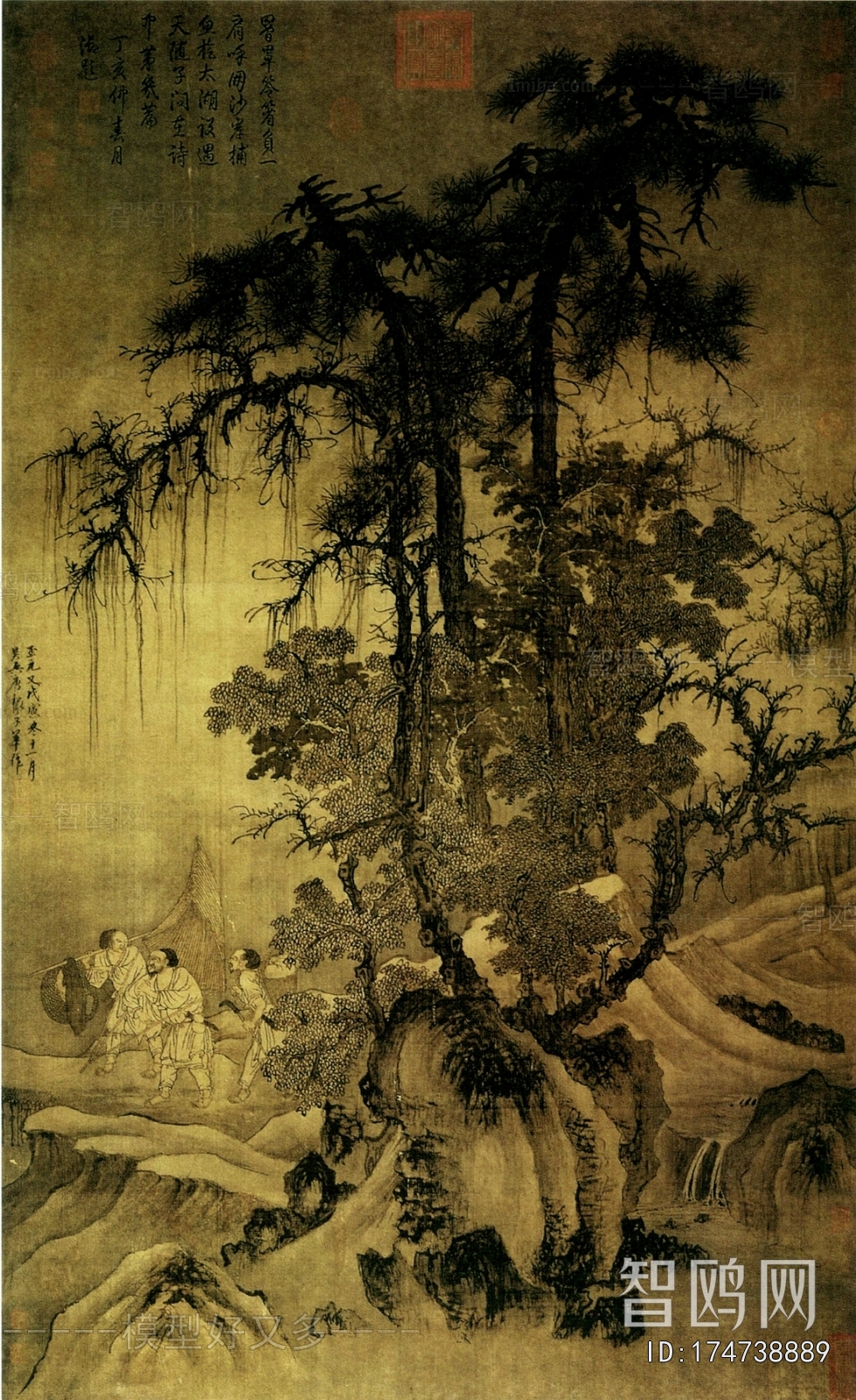 新中式风景装饰画