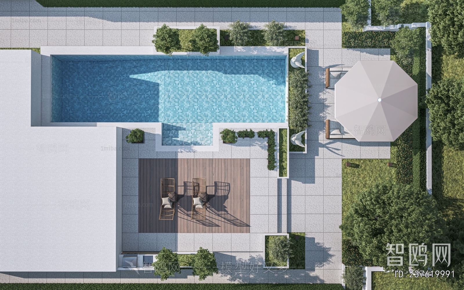 Modern Courtyard/landscape