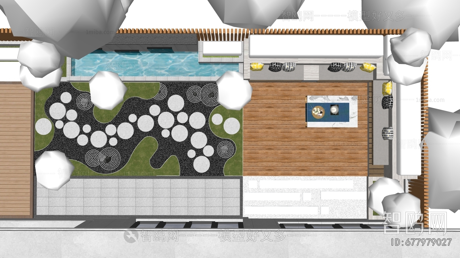 Modern Courtyard/landscape