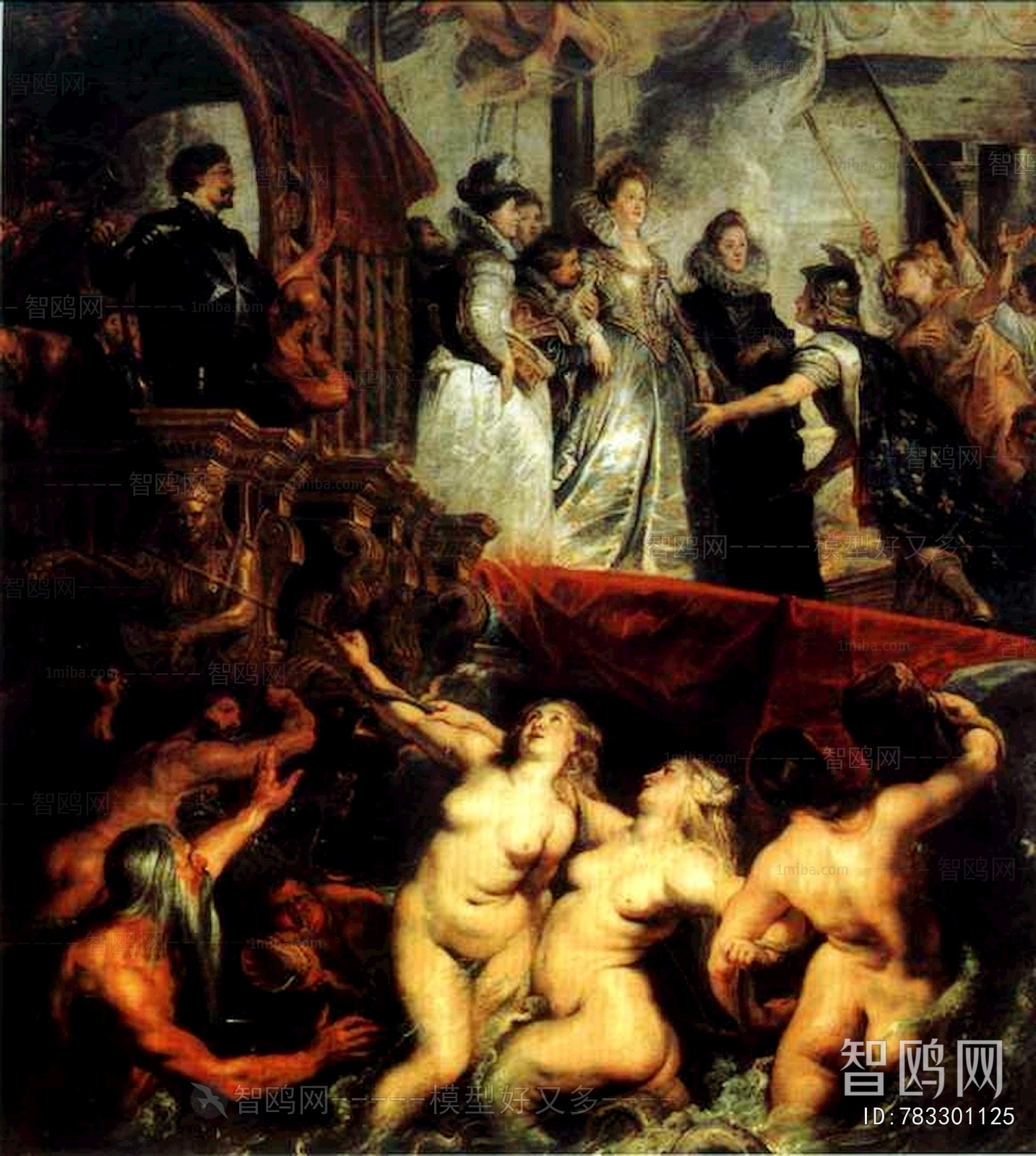 欧式人物油画