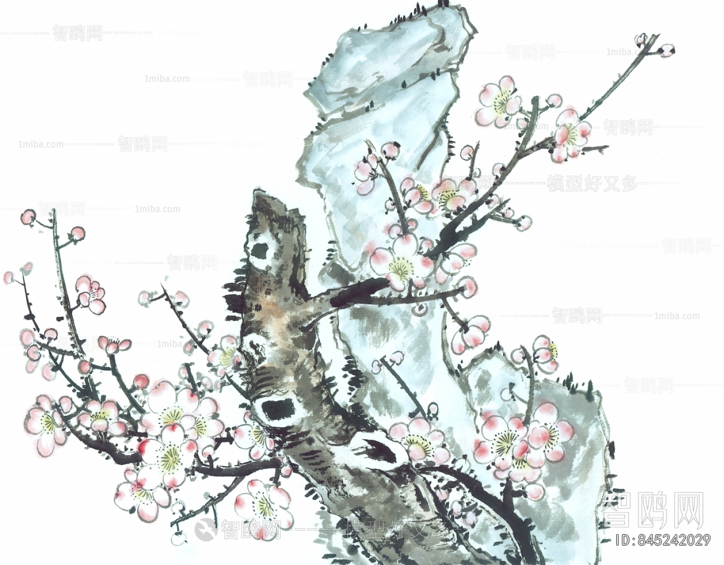 新中式植物装饰画