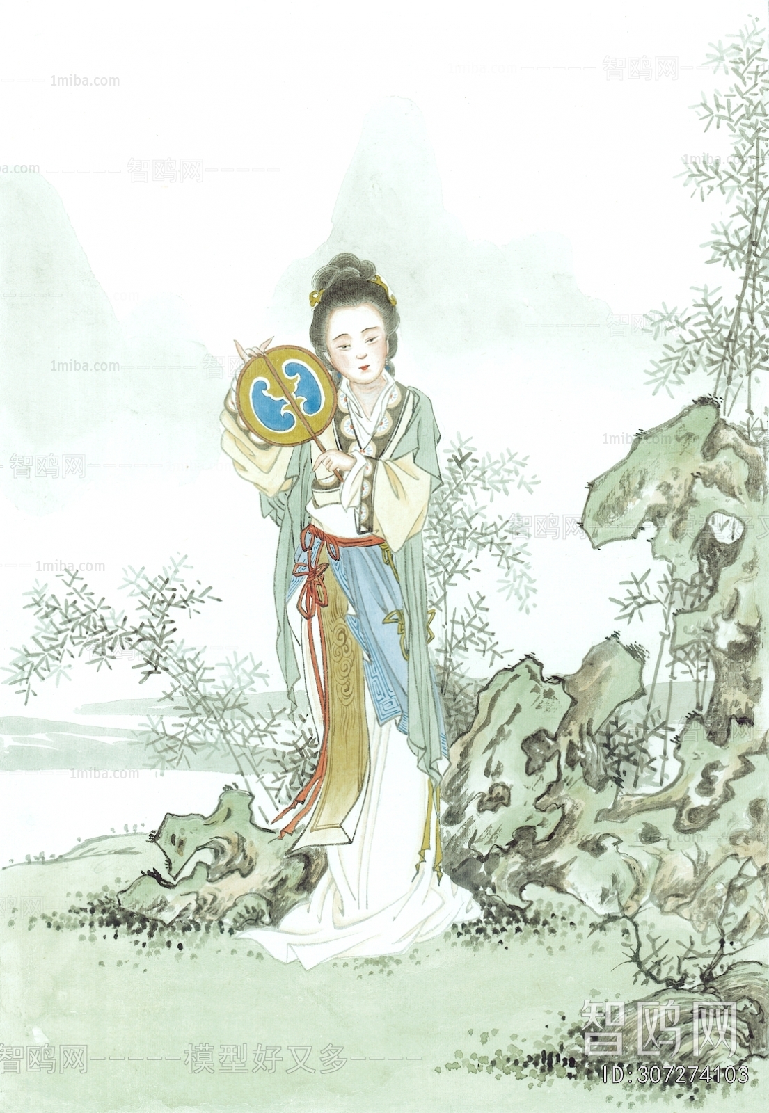 新中式人物装饰画