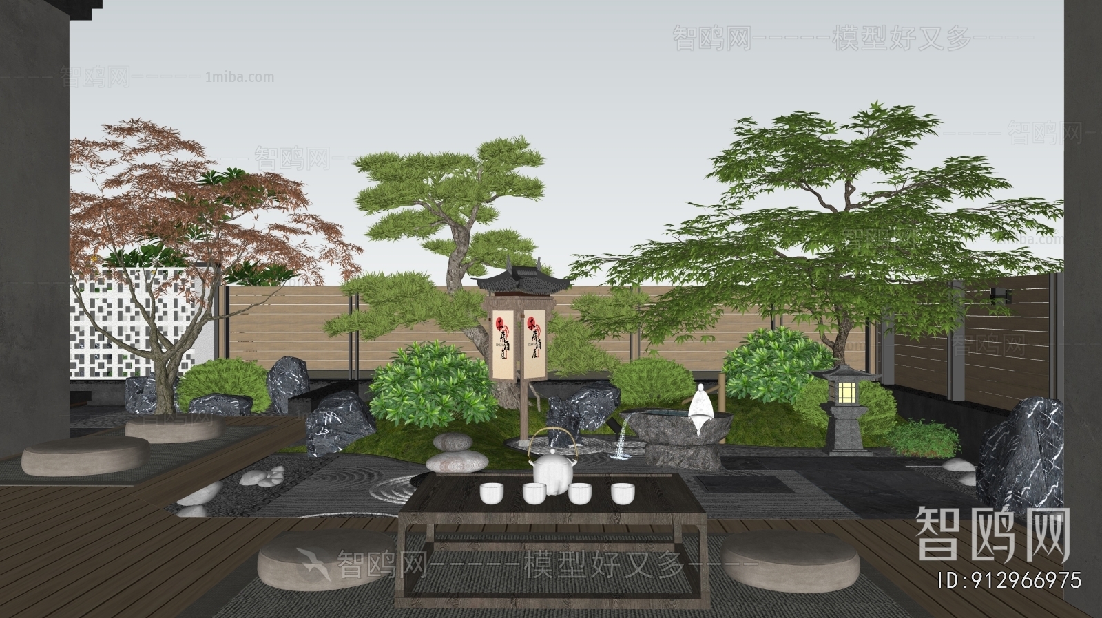 New Chinese Style Courtyard/landscape