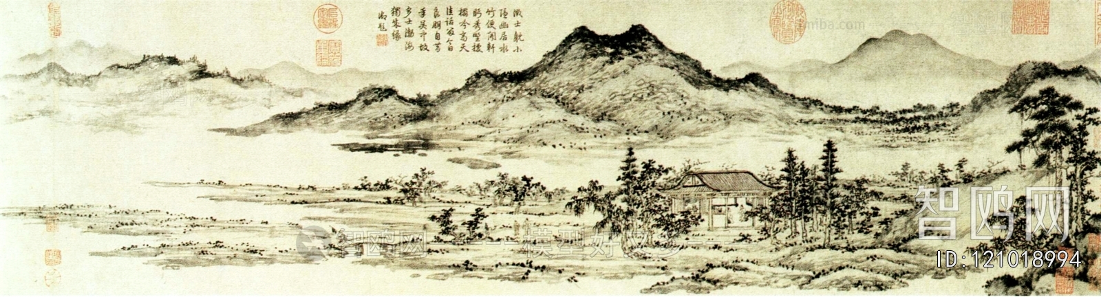 新中式风景装饰画