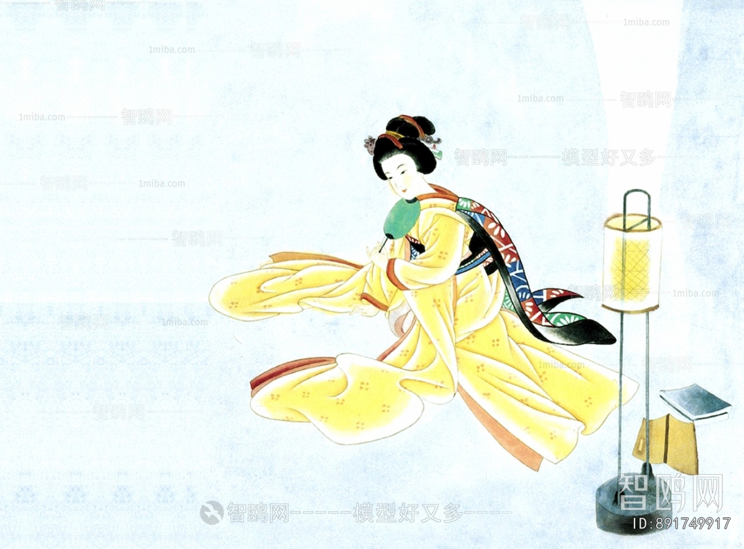 日式人物装饰画