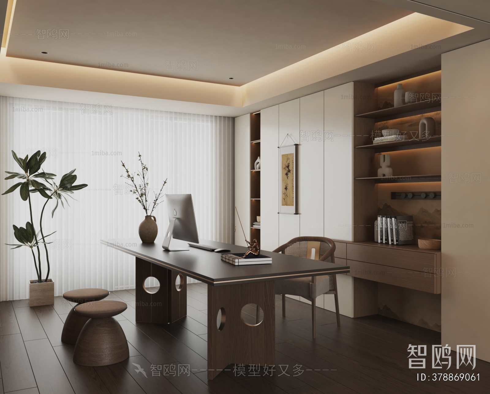 New Chinese Style Study Space