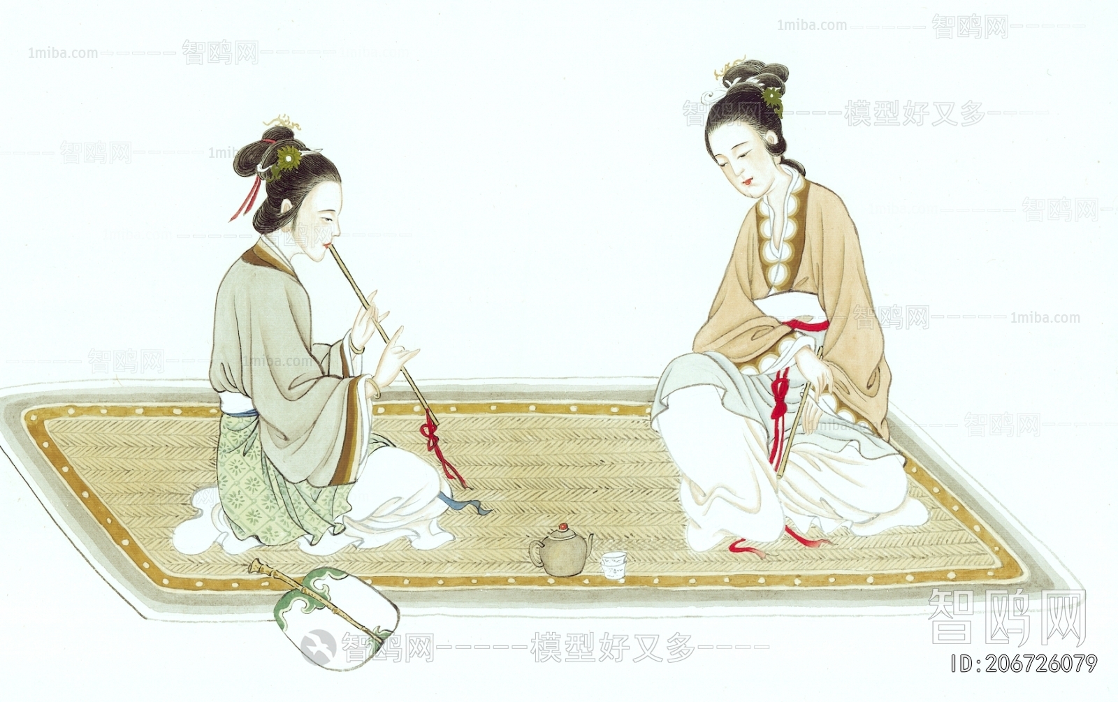 新中式人物装饰画