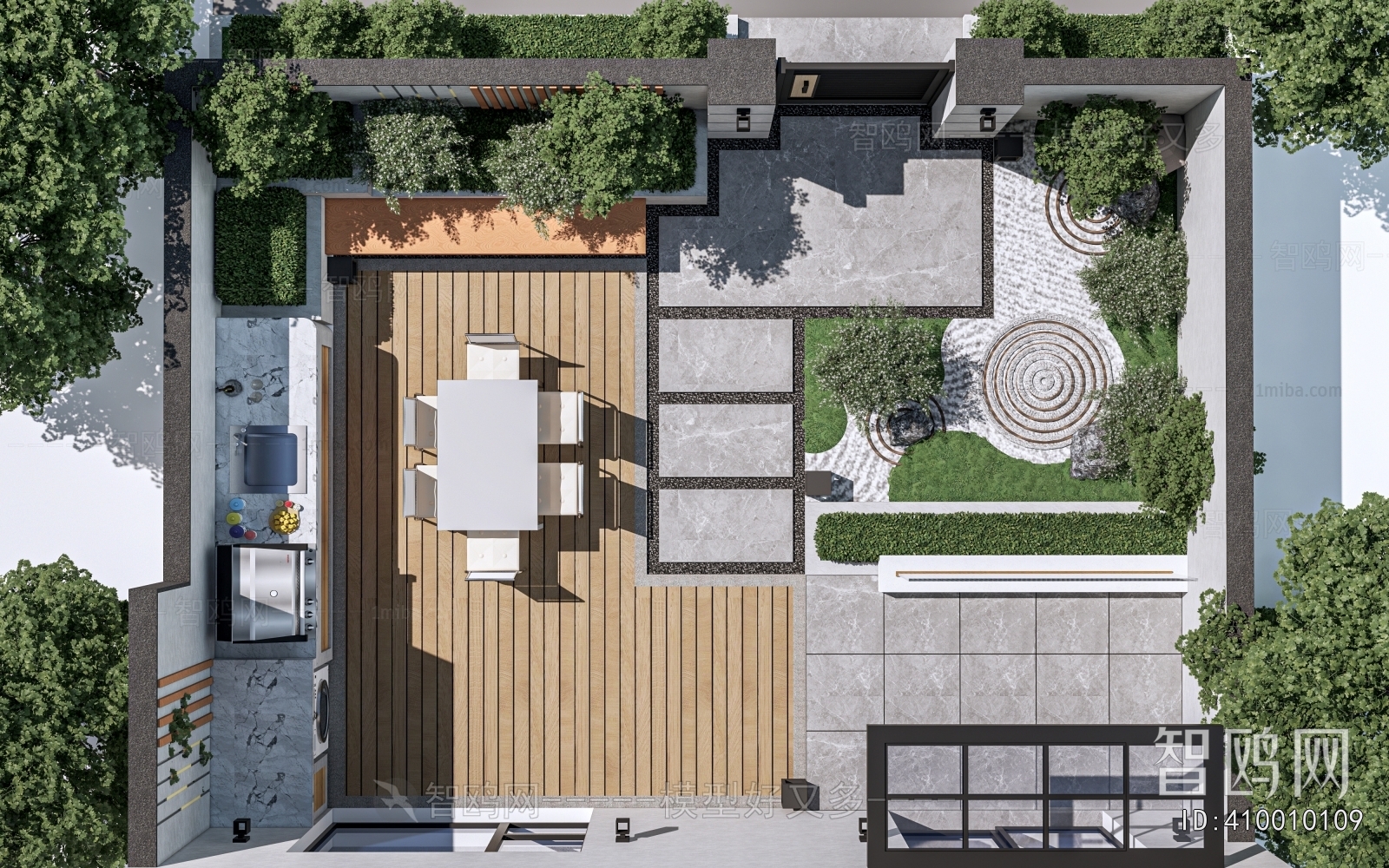 Modern Courtyard/landscape