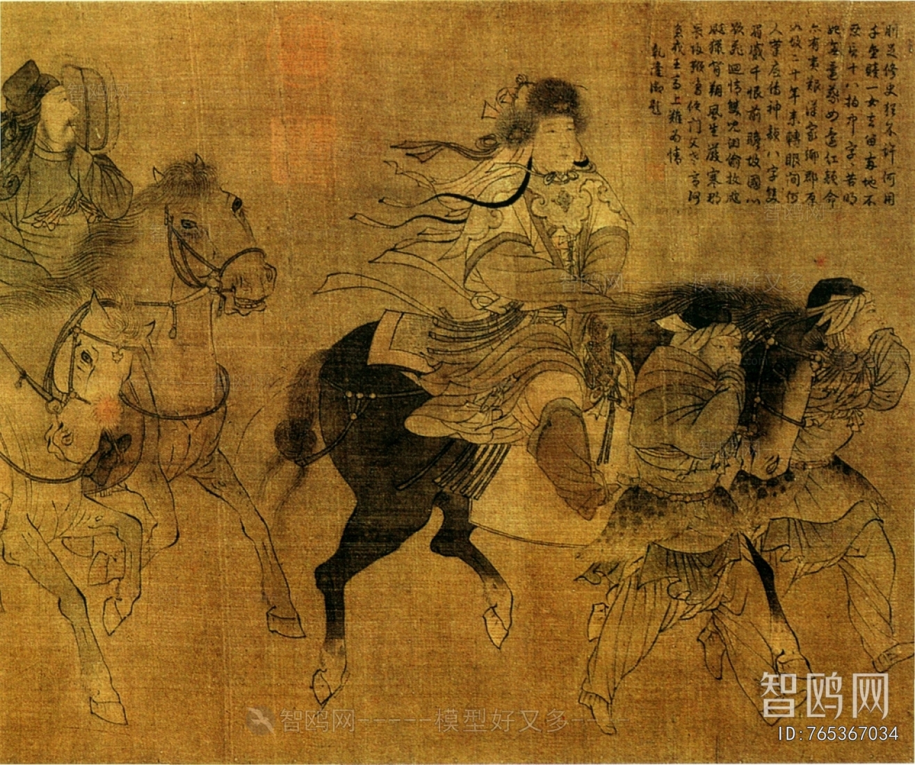 新中式人物装饰画