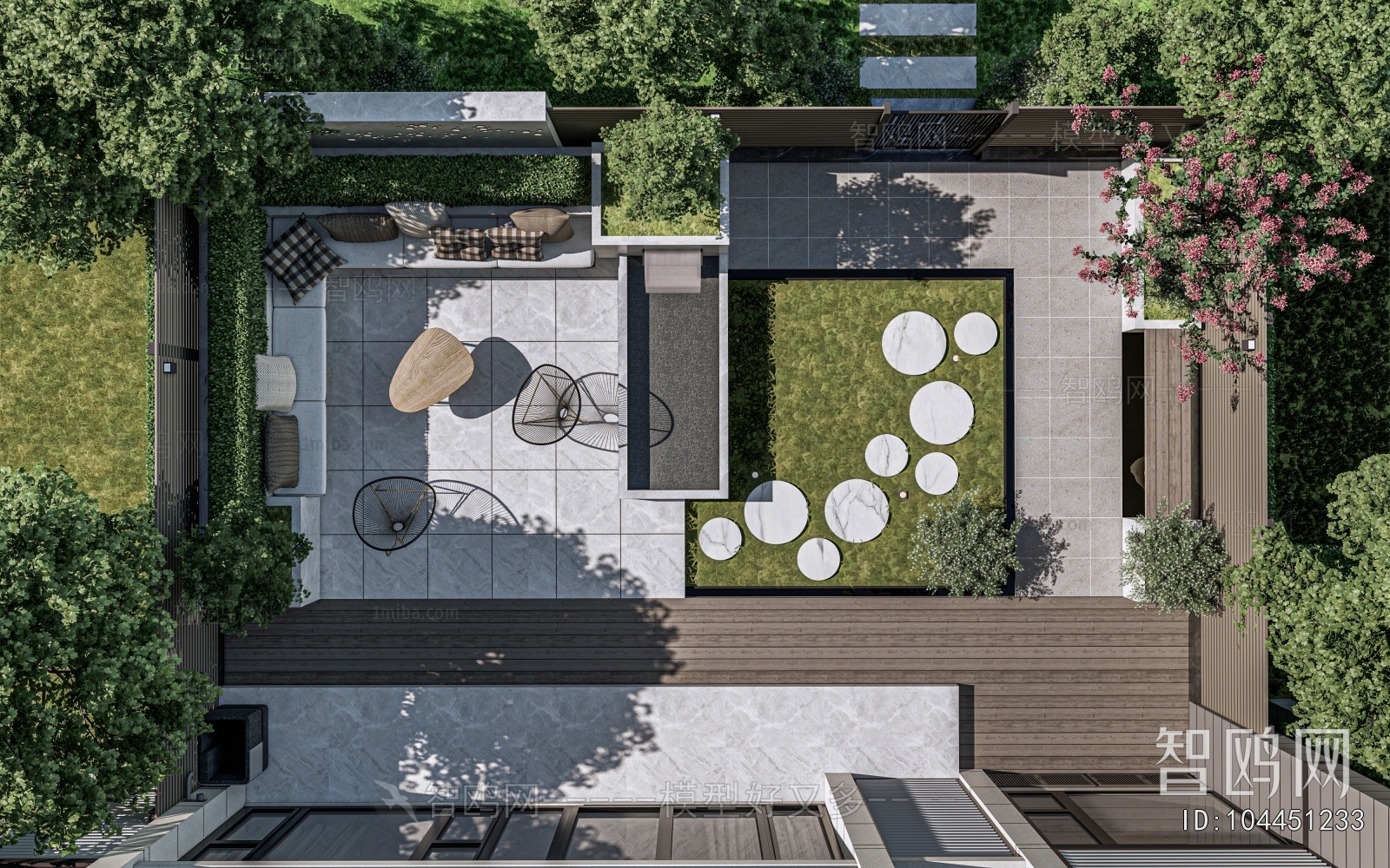 Modern Courtyard/landscape