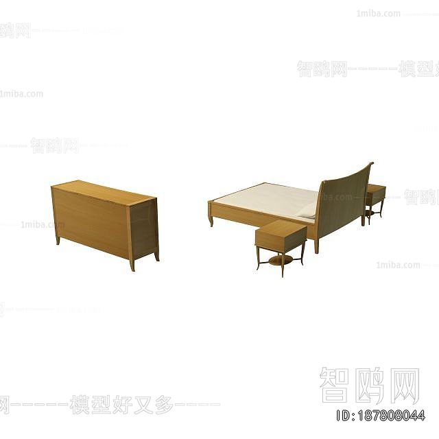 New Chinese Style Double Bed