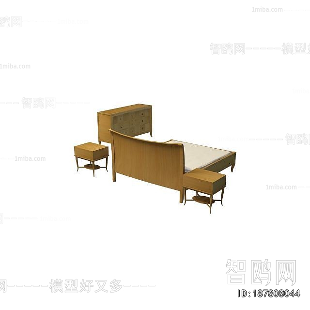 New Chinese Style Double Bed