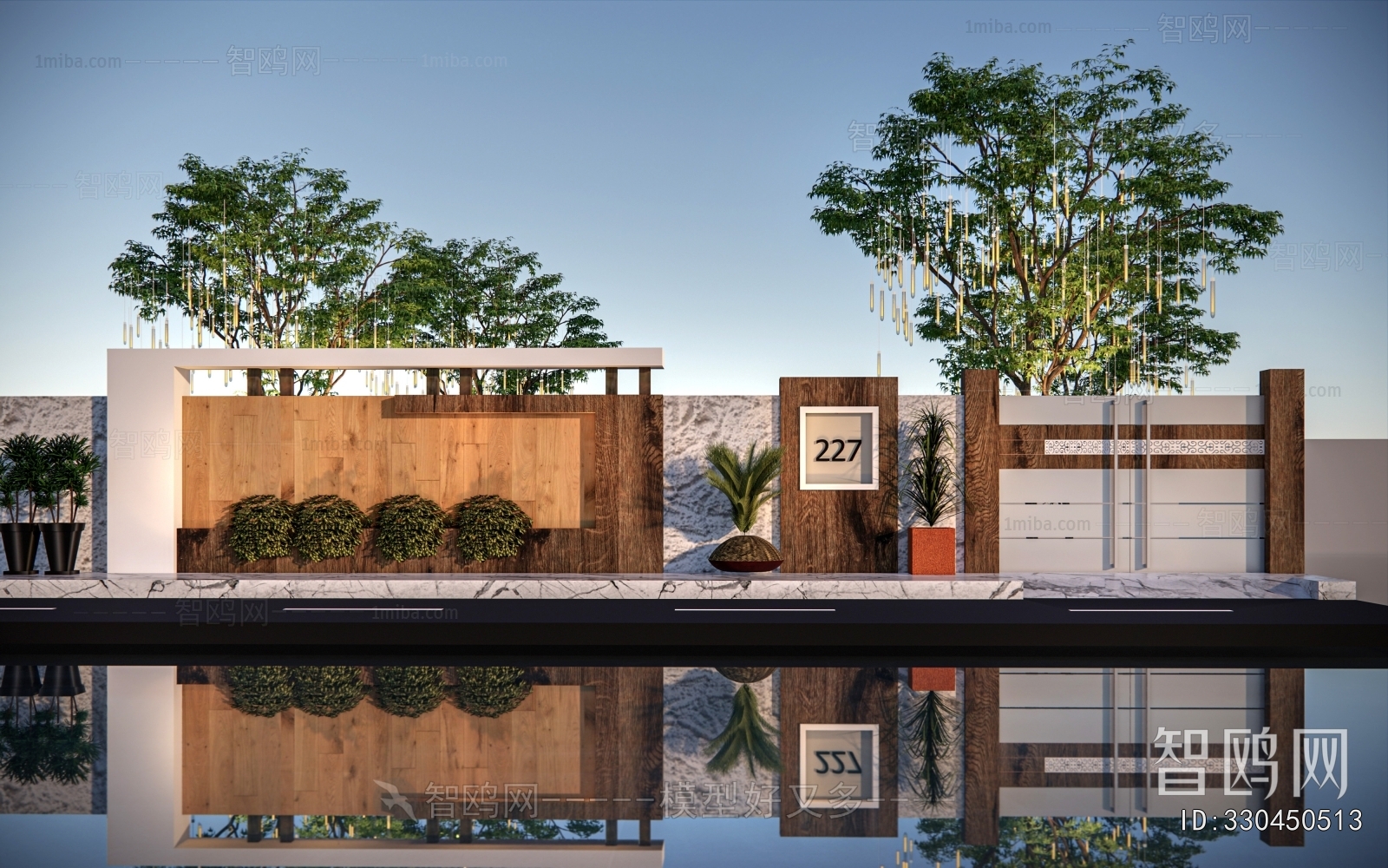 New Chinese Style Landscape Wall