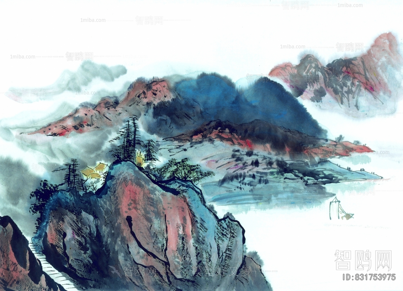 新中式植物装饰画