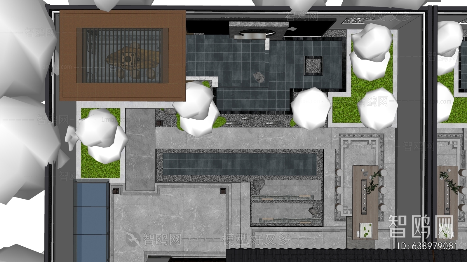 New Chinese Style Courtyard/landscape