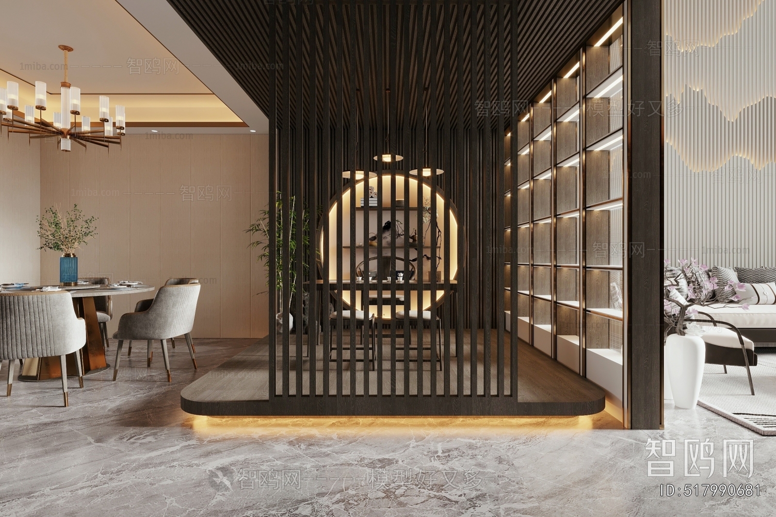 New Chinese Style Dining Room