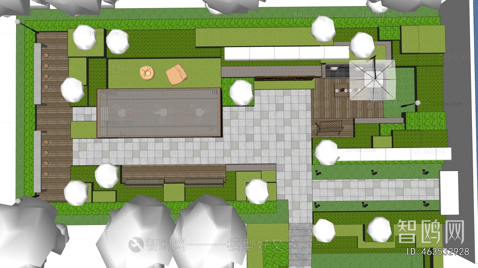 Modern Courtyard/landscape