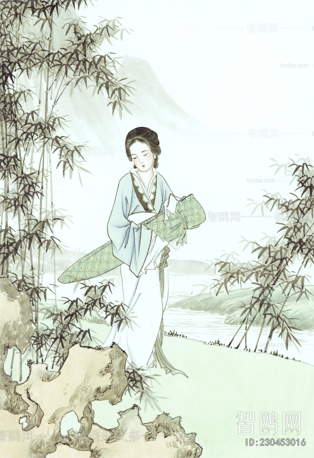 中式人物装饰画