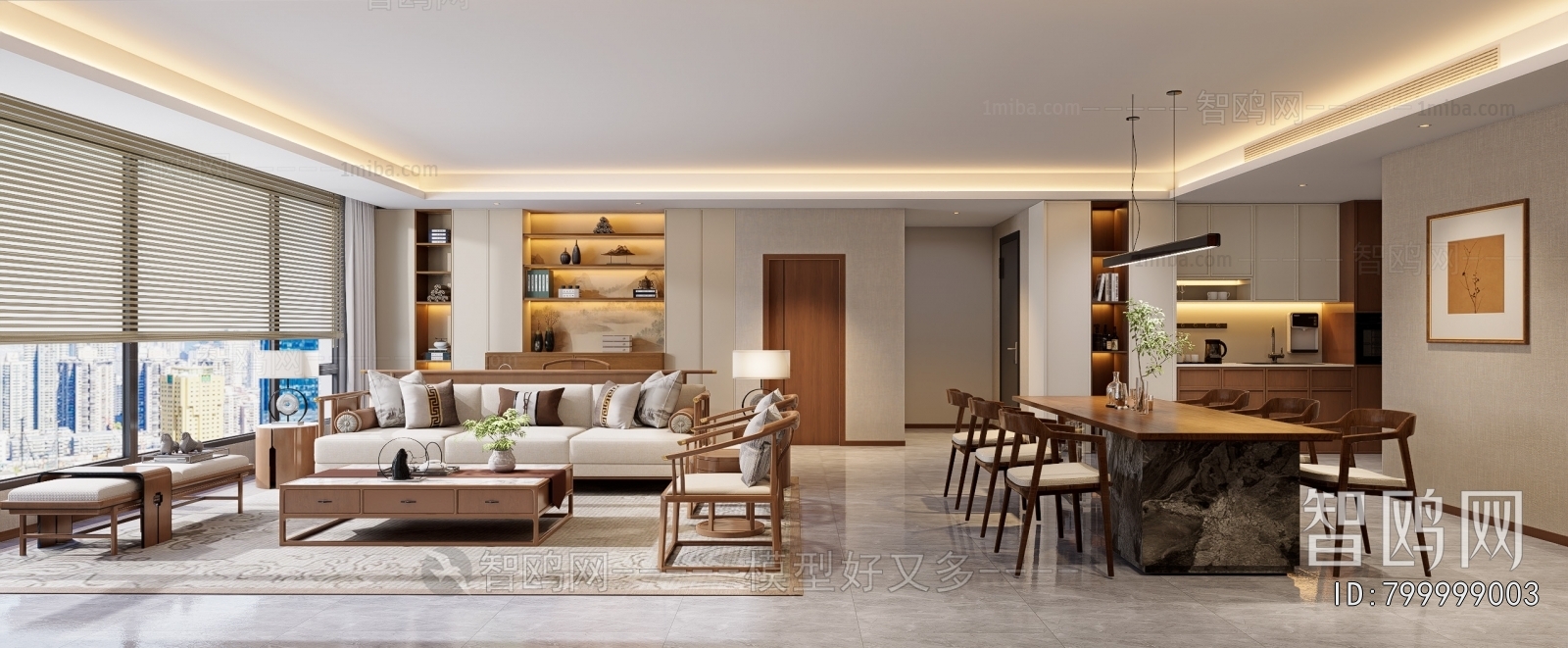 New Chinese Style Dining Room