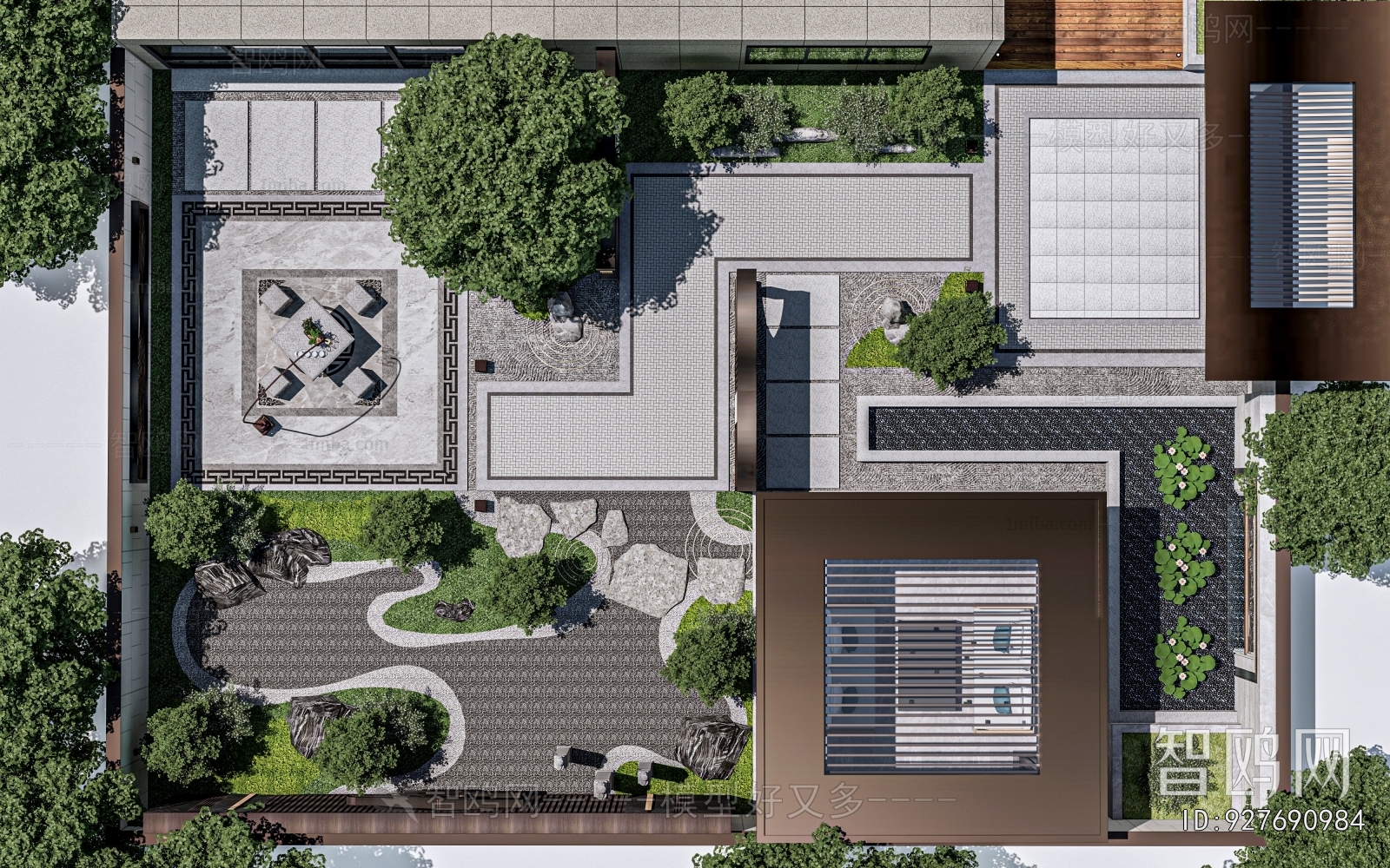 New Chinese Style Courtyard/landscape