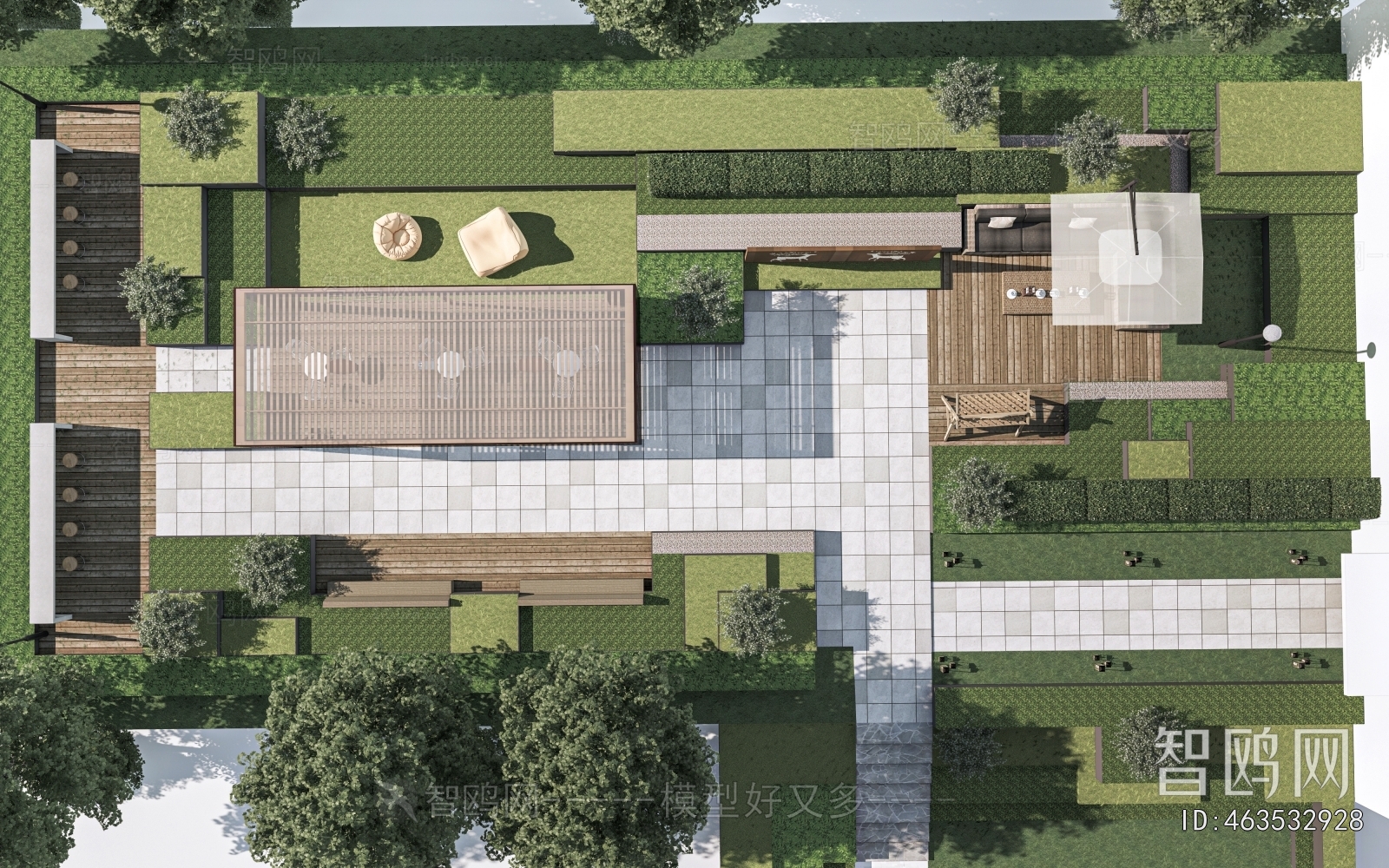 Modern Courtyard/landscape