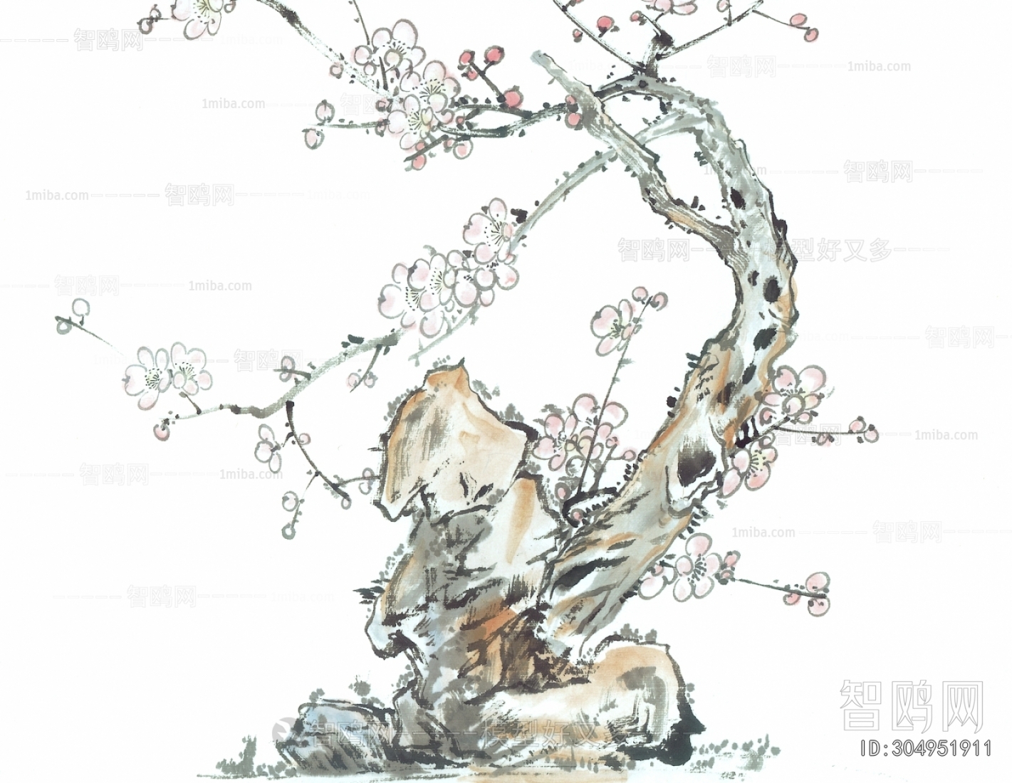 新中式植物装饰画
