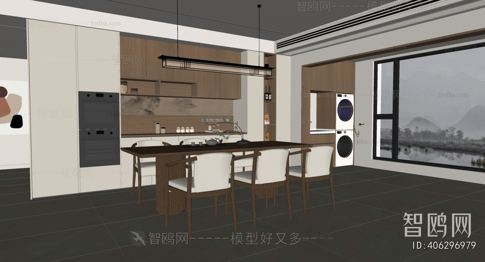 New Chinese Style Dining Room
