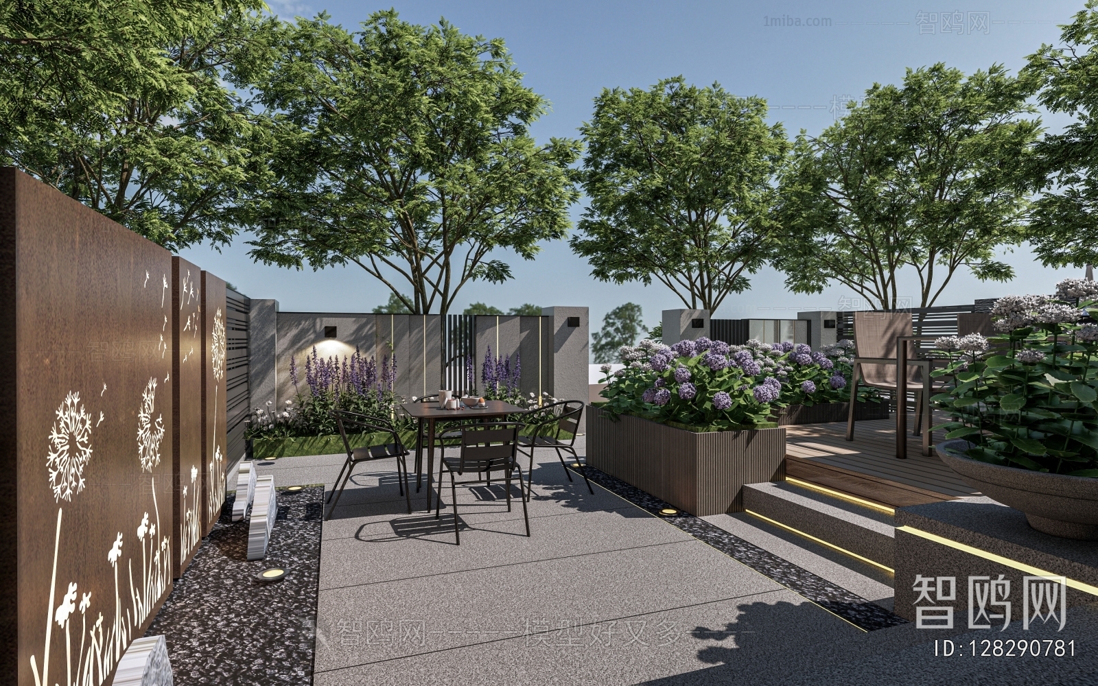 Modern Courtyard/landscape