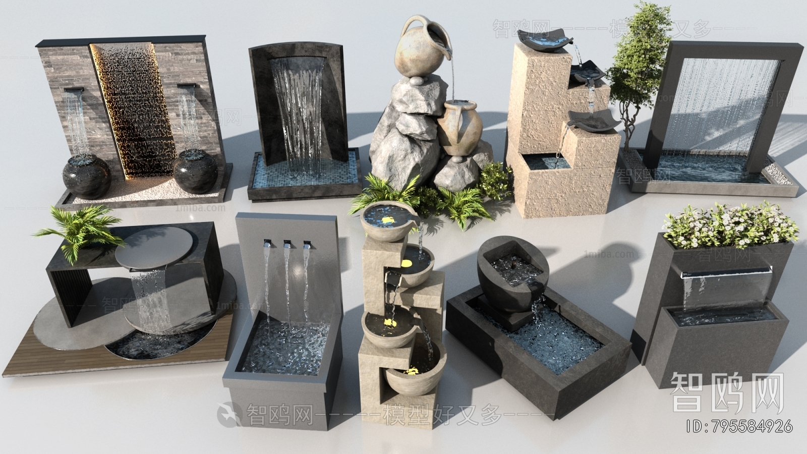 Modern Rockery Waterscape