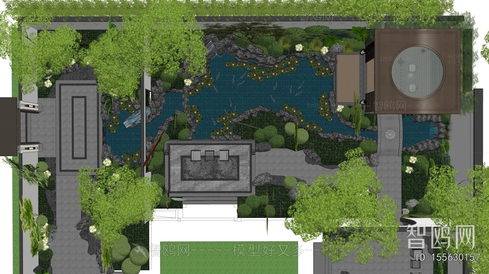 New Chinese Style Courtyard/landscape