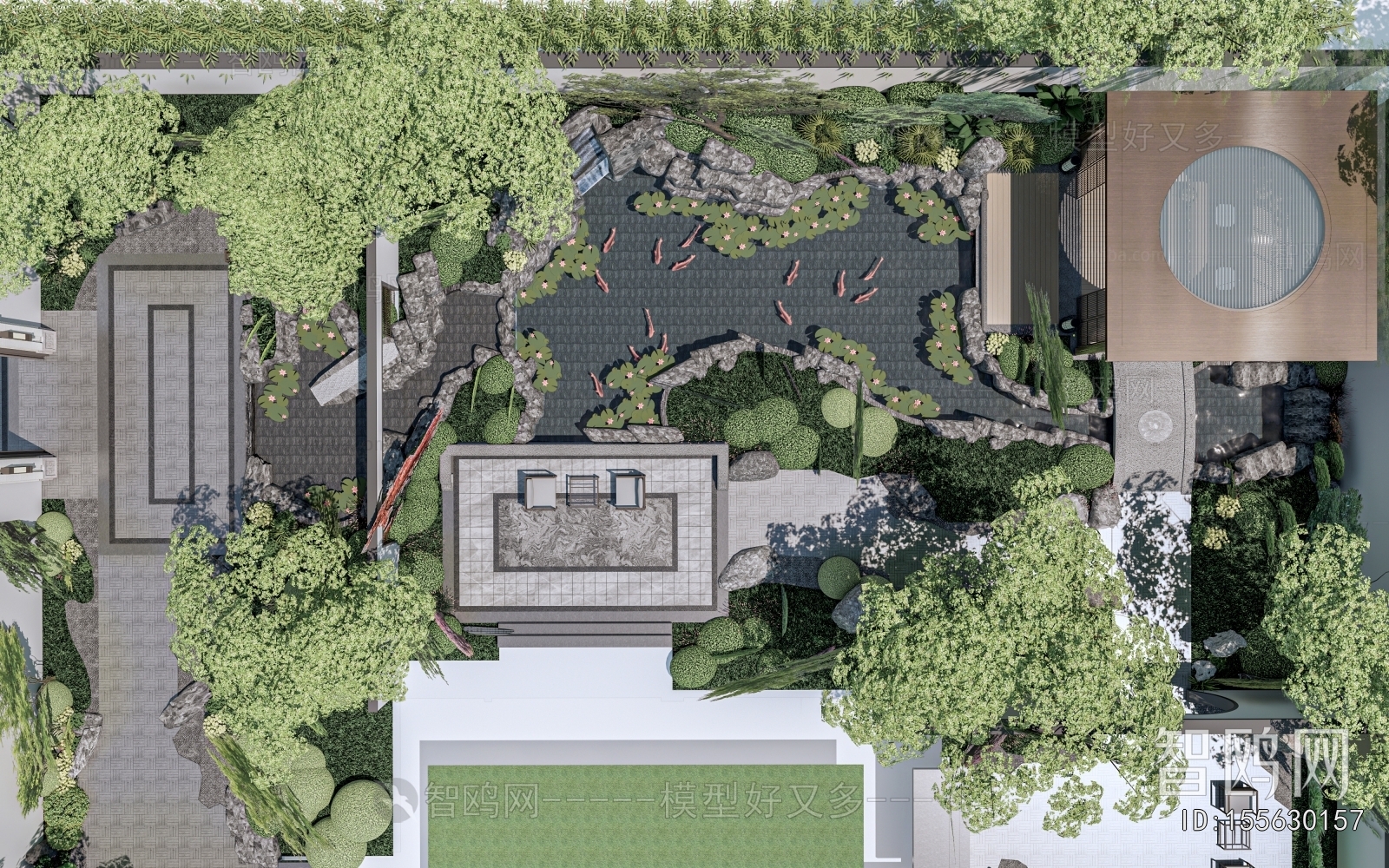 New Chinese Style Courtyard/landscape