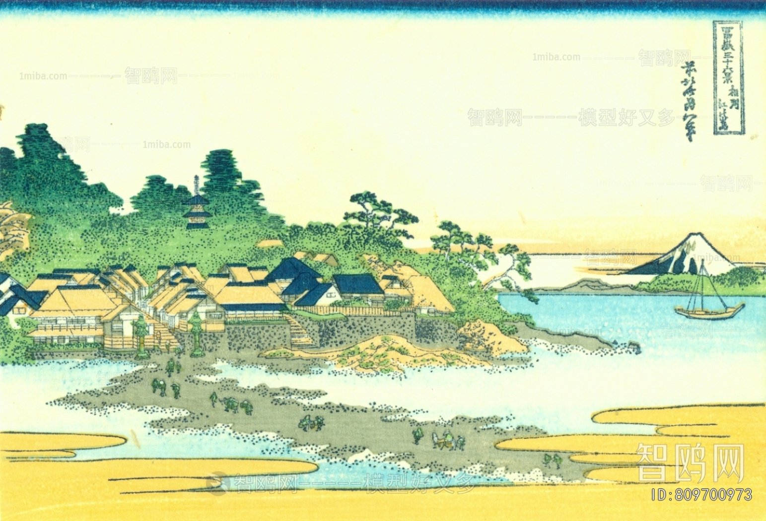 新中式风景装饰画