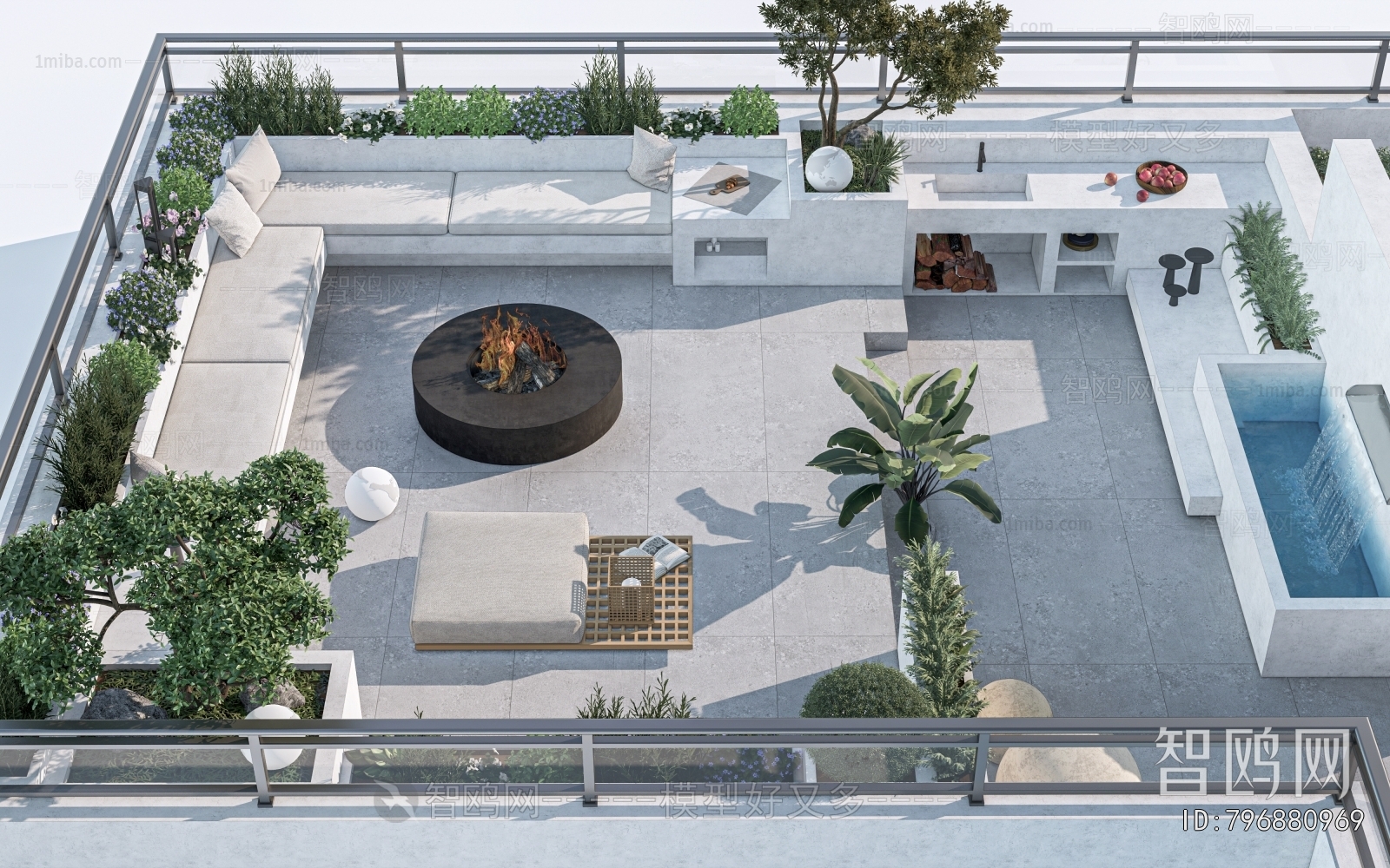 Modern Courtyard/landscape