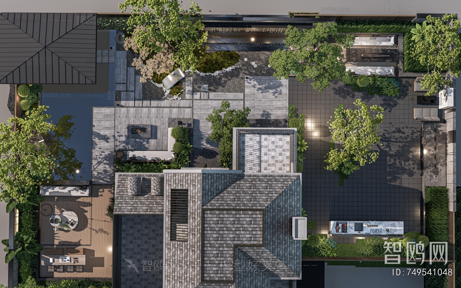 New Chinese Style Courtyard/landscape