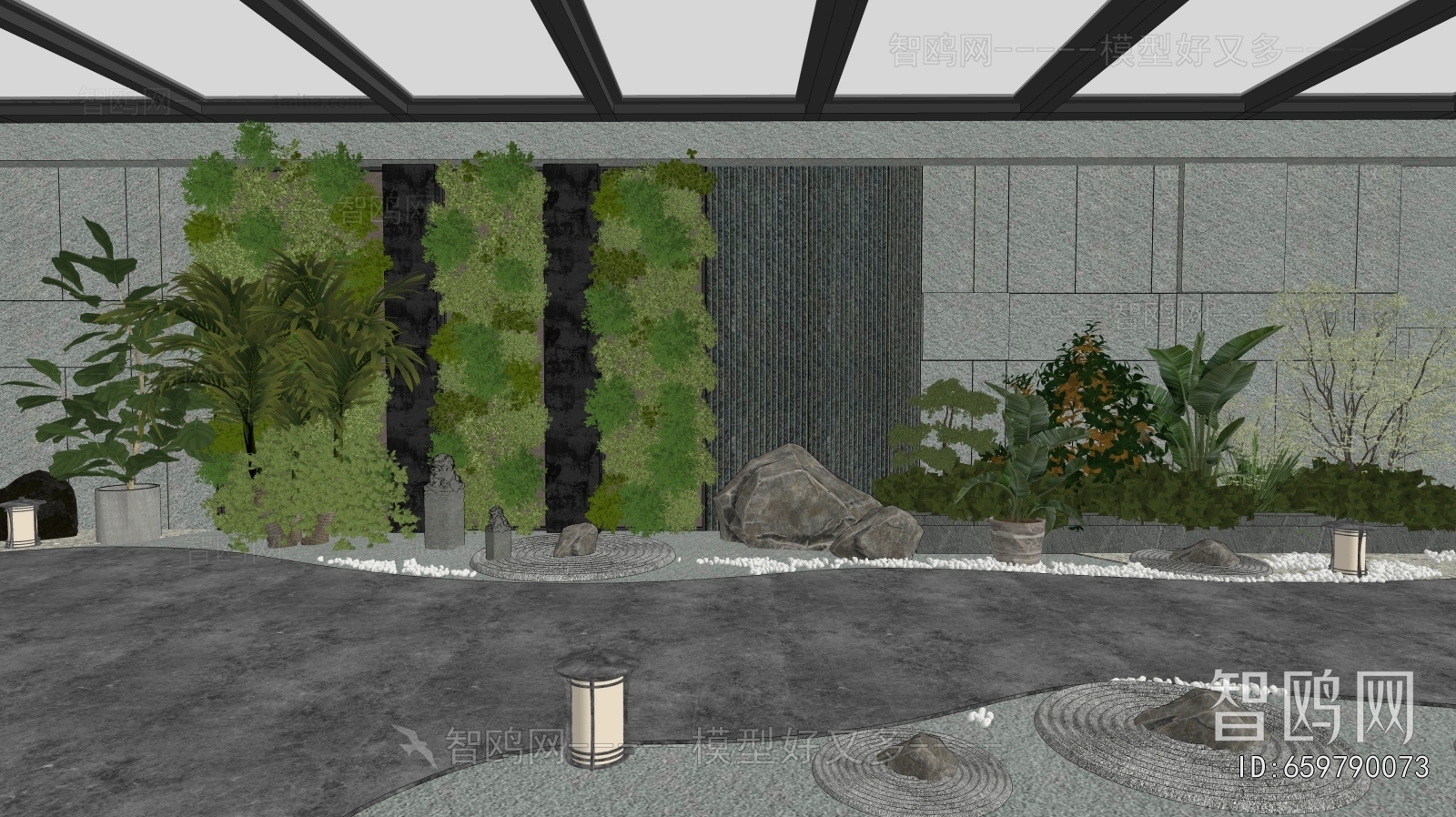 New Chinese Style Glass Sun Room