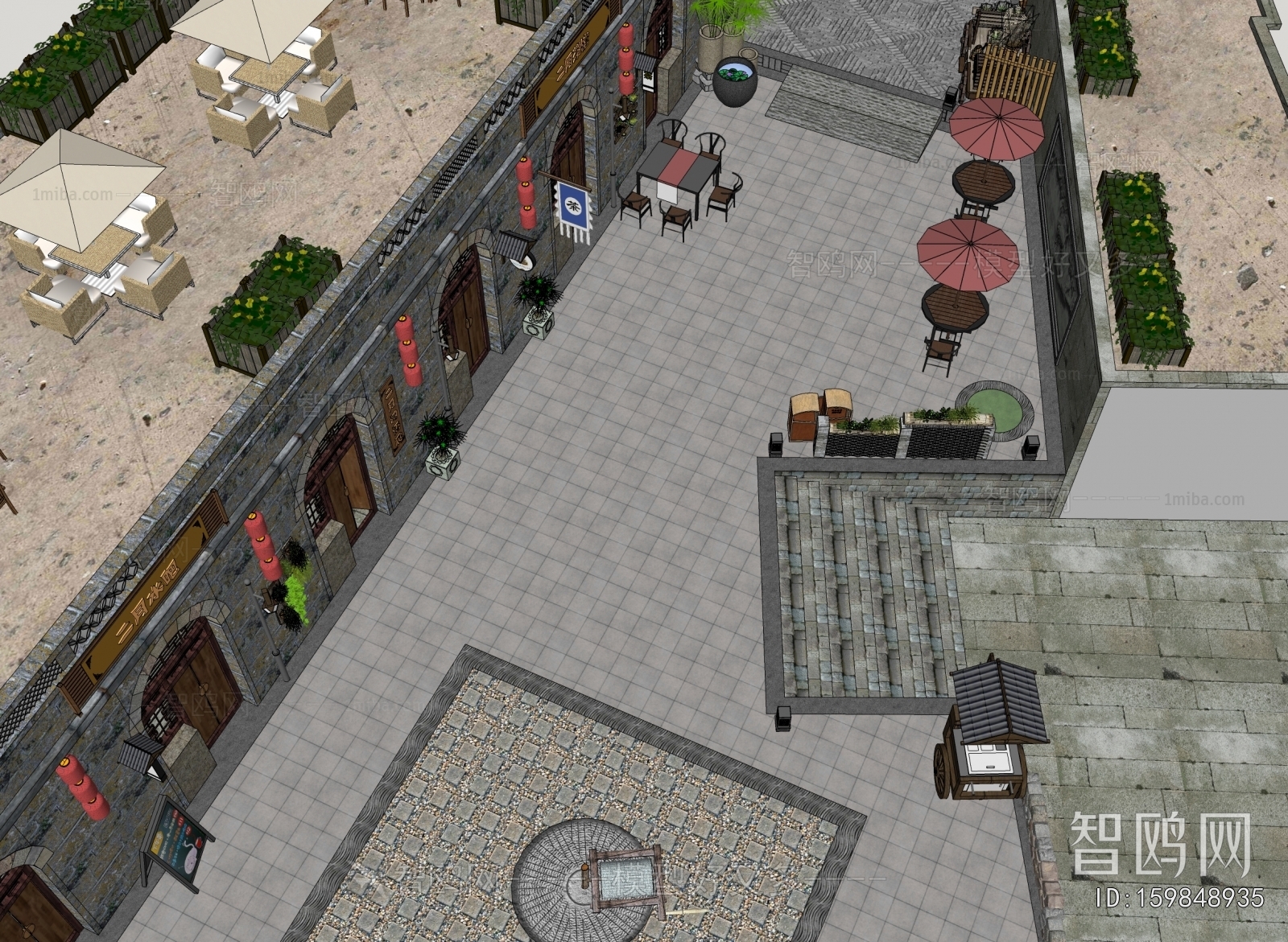 New Chinese Style Commercial Street