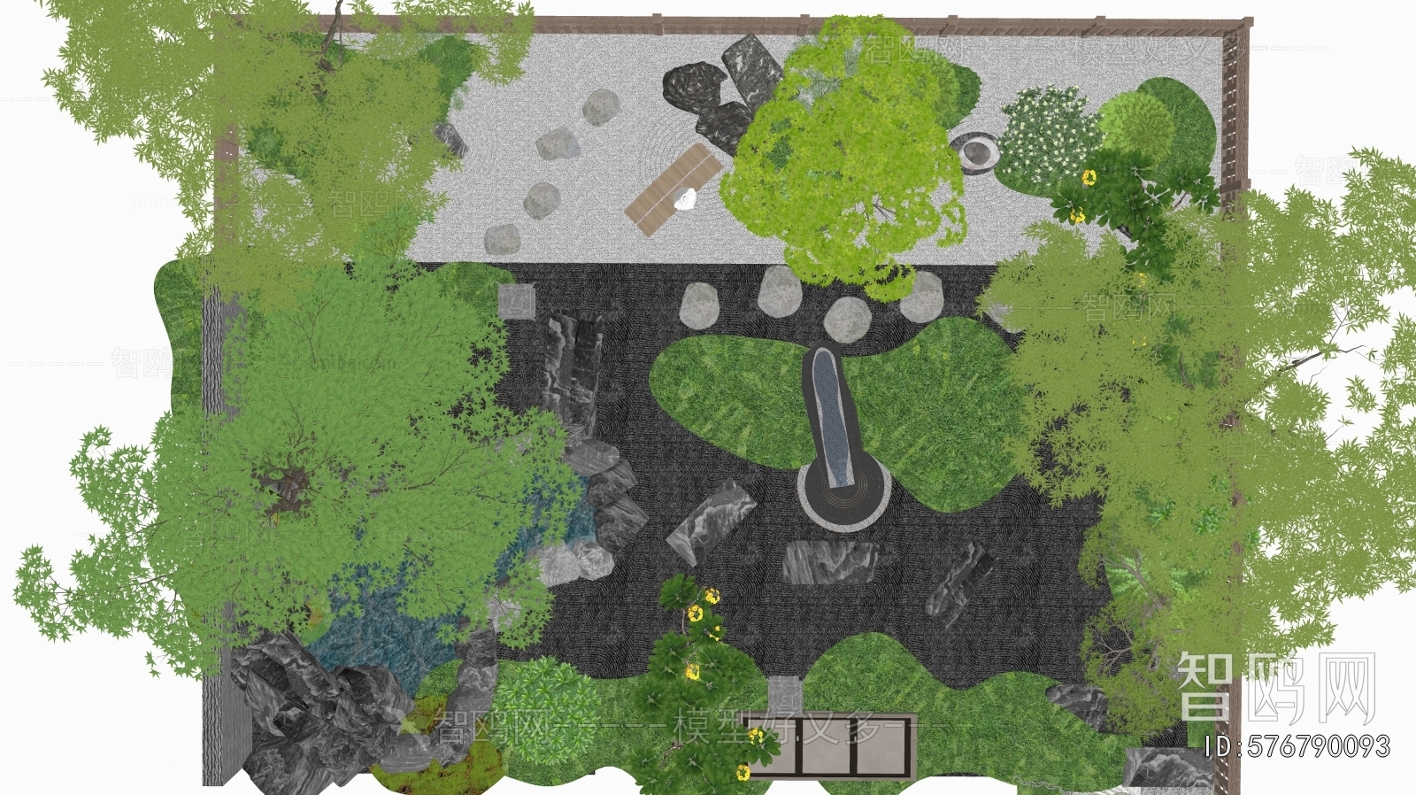 New Chinese Style Courtyard/landscape