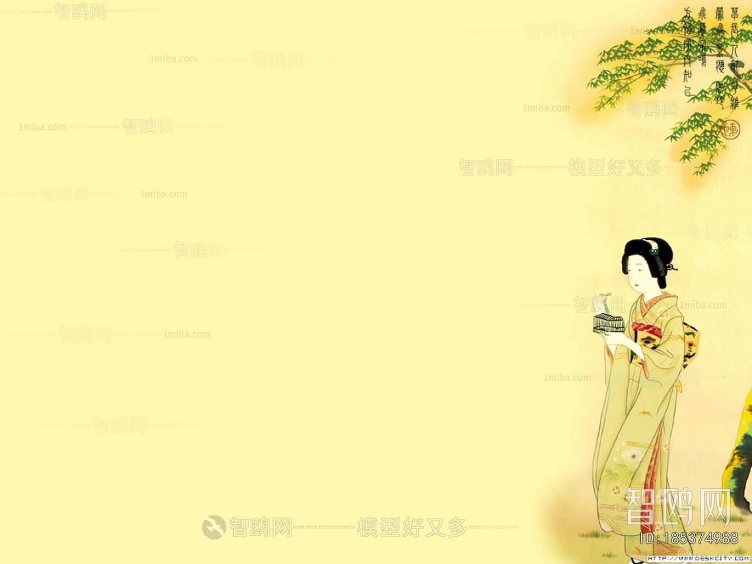 日式人物装饰画