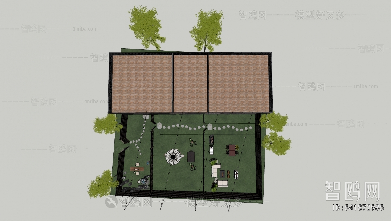 New Chinese Style Courtyard/landscape