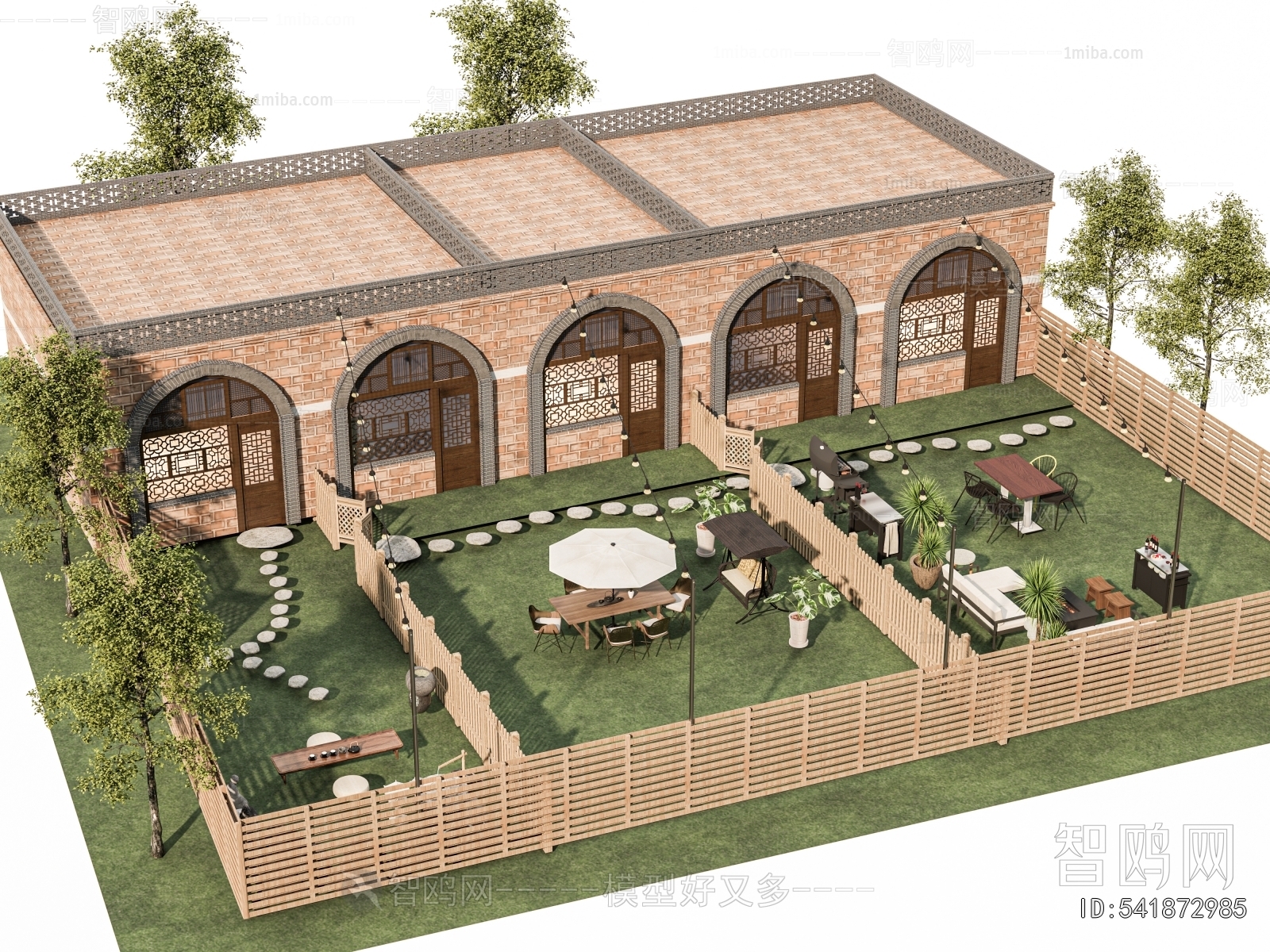 New Chinese Style Courtyard/landscape