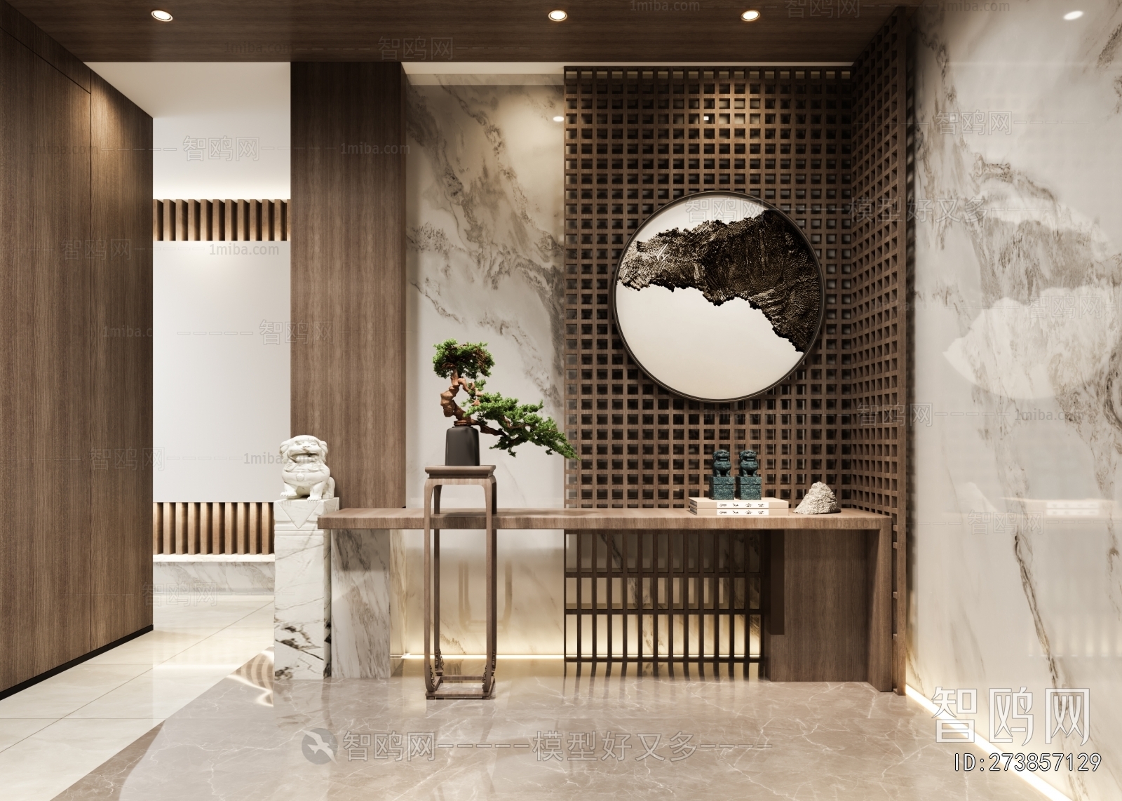 New Chinese Style Hallway