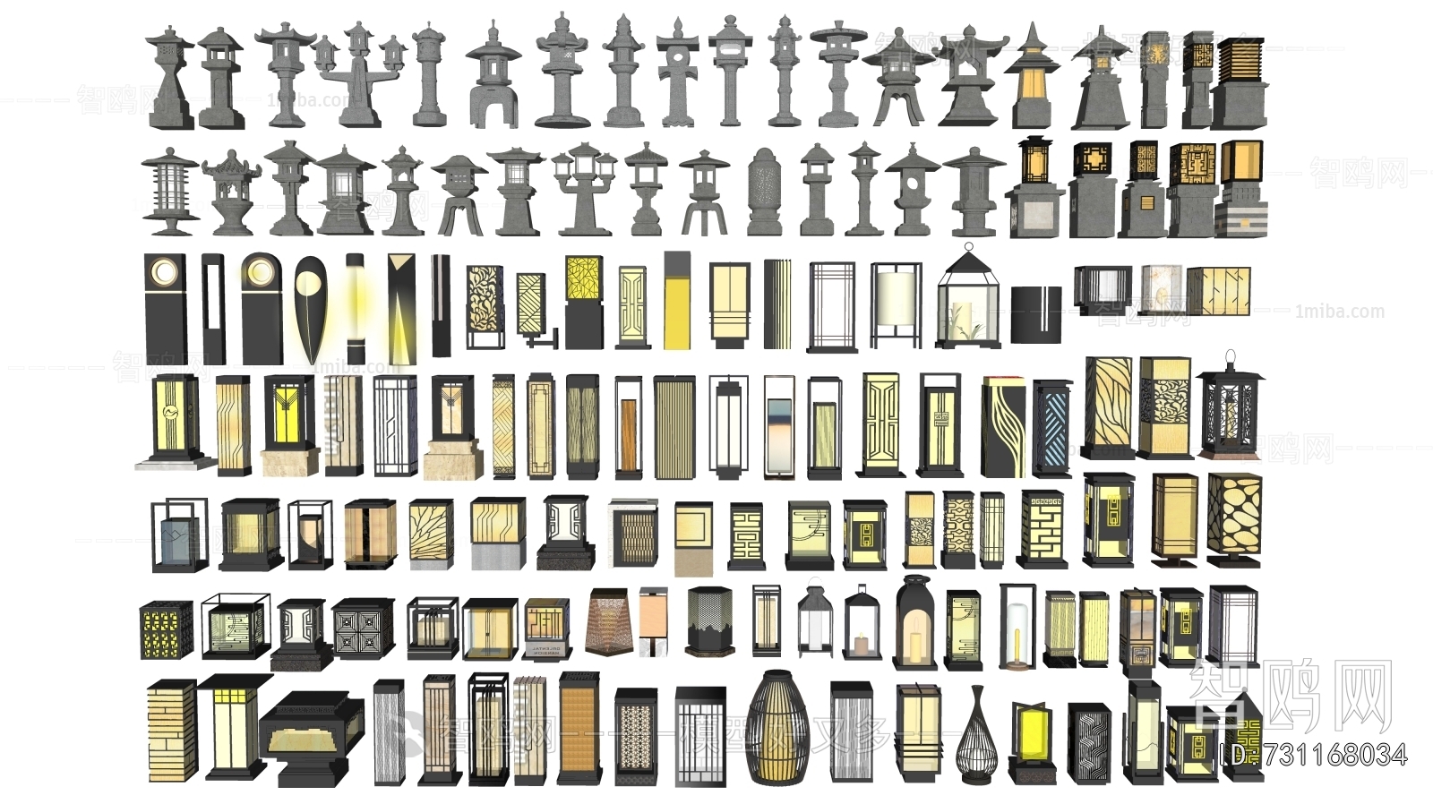 New Chinese Style Outdoor Light