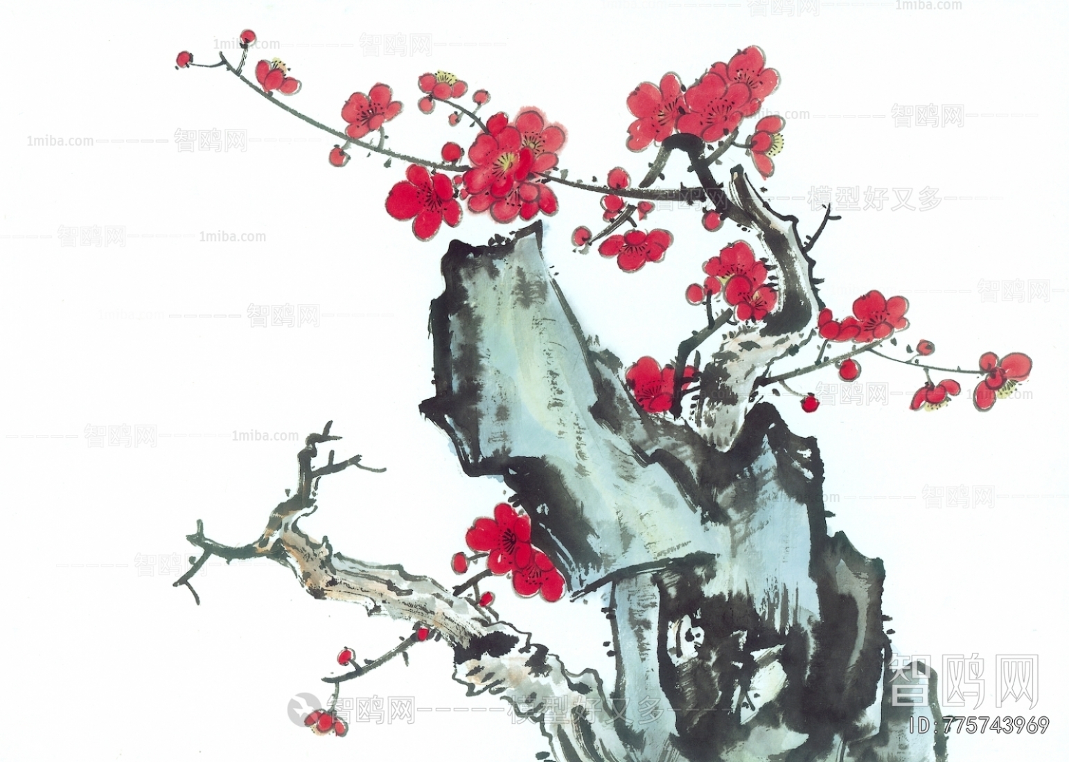新中式植物装饰画