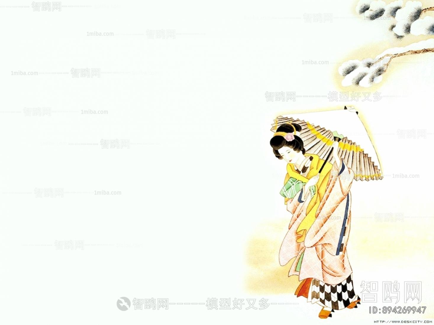 日式人物装饰画
