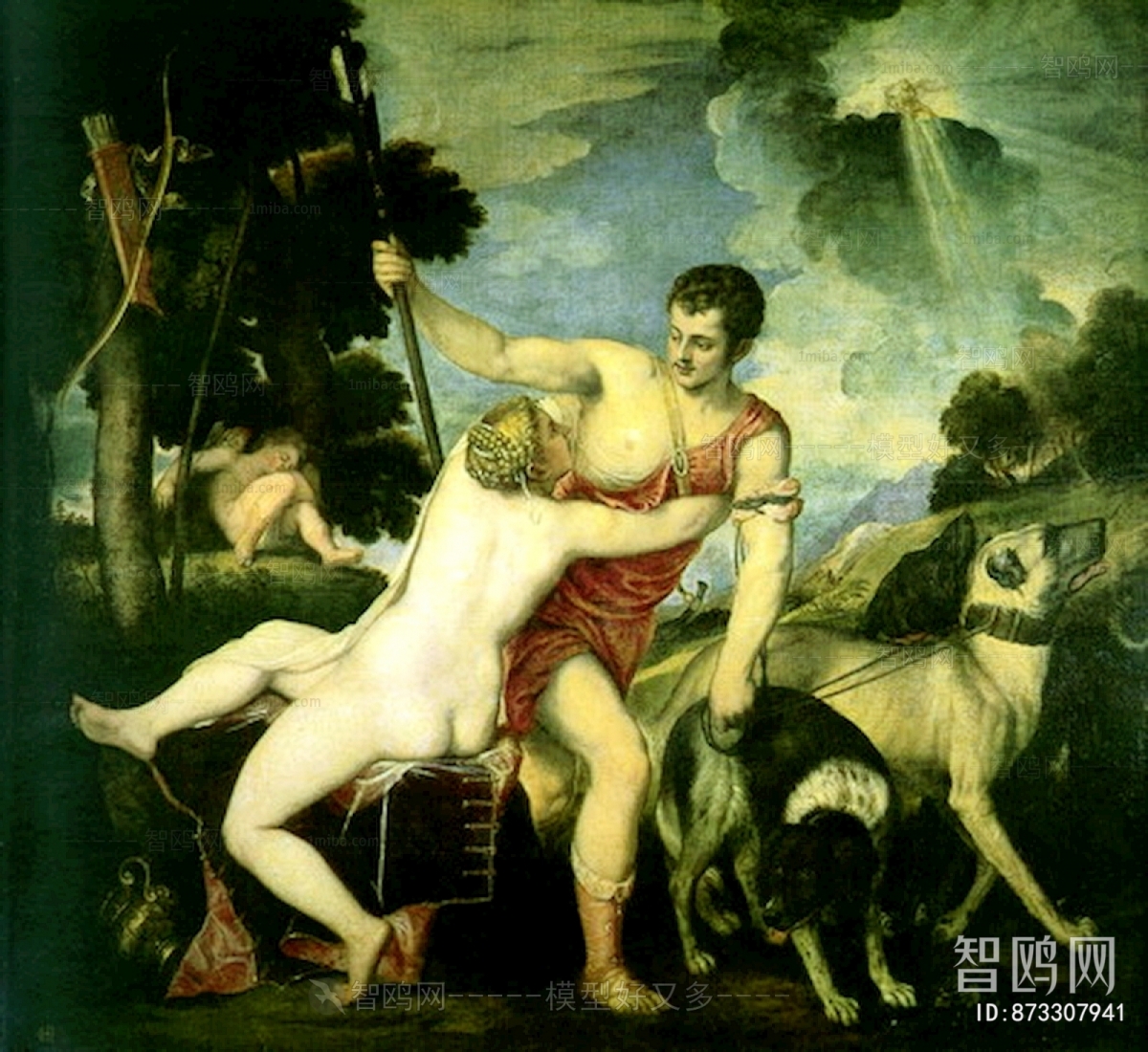 欧式古典人物油画