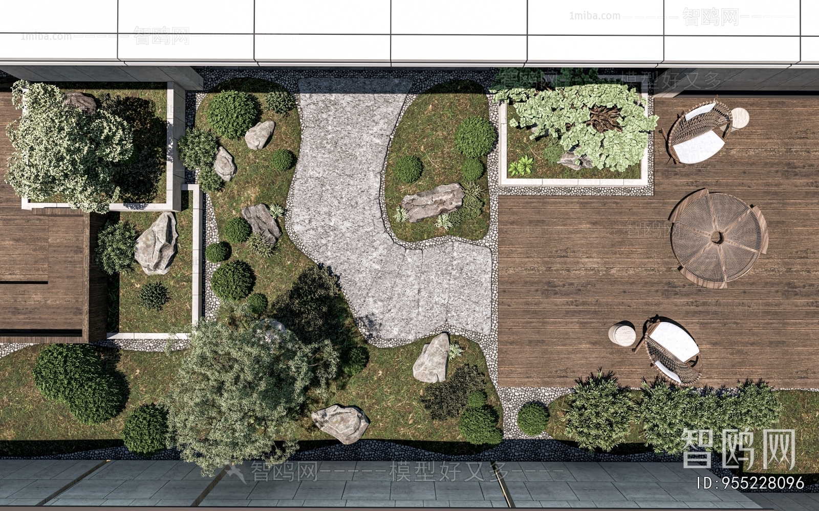 New Chinese Style Courtyard/landscape
