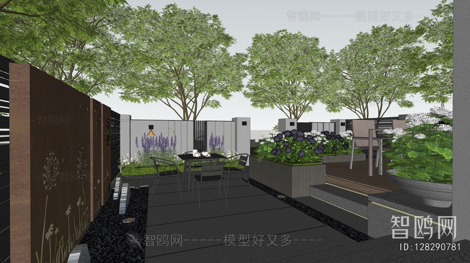 Modern Courtyard/landscape