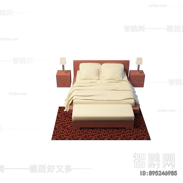 New Chinese Style Double Bed