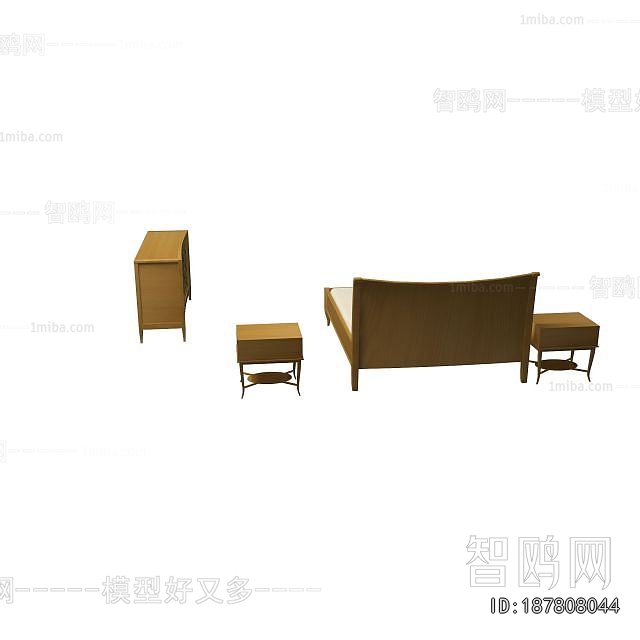 New Chinese Style Double Bed
