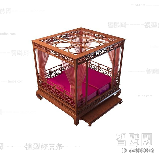 Chinese Style Double Bed